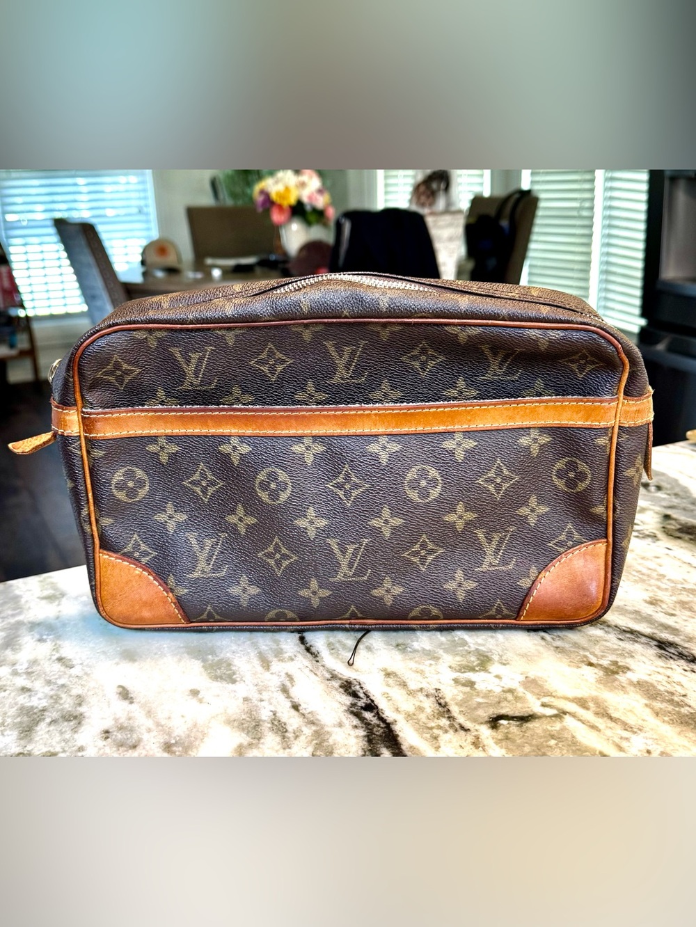 Vintage Louis Vuitton Compiegne 28 Clutch Brown Monogram